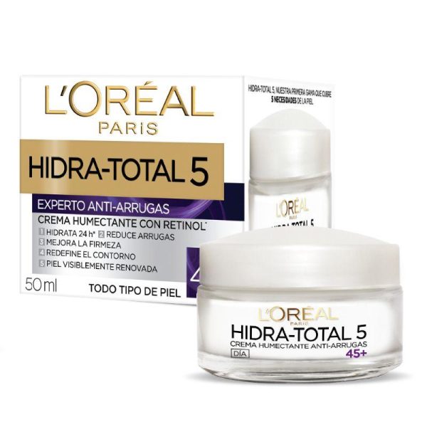 HIDRA TOTAL 5 CREMA HUMECTANTE ANTIARRUGAS WRINKLE EXP +45 - LOREAL DERMO EXPERTISE Online Hot Sale