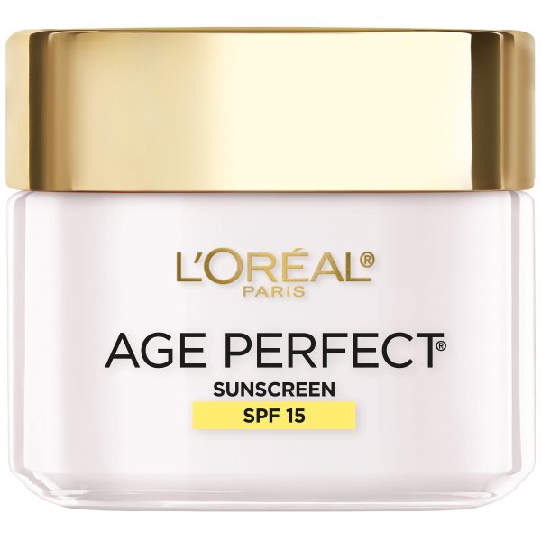 L Oreal Paris Age Perfect Anti-Sagging & Even Tone SPF 15 Moisturizer, 2.5 oz. Hot on Sale