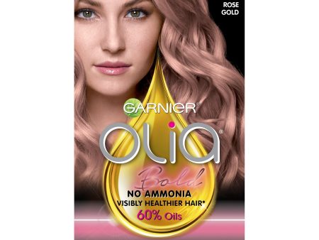 Garnier Olia Oil Powered Permanent Hair Color, 8.22 Medium Rose Gold, 1 kit Online Hot Sale