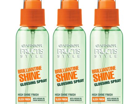 Garnier Fructis Style Brilliantine Shine Glossing Spray, 3 count Hot on Sale