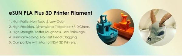 eSUN PLA+ Filament 1.75mm 1kg (2.2lb) on Sale