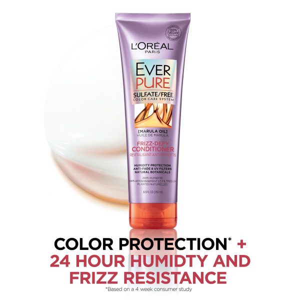 L Oreal Paris EverPure Sulfate Free Frizz-Defy Conditioner, with Marula Oil, 8.5 Fl. Oz (Packaging May Vary) For Cheap