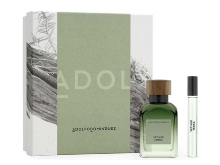 Adolfo Dominguez Vetiver Terra Men EDP  120 ml + 10 Estuche Hot on Sale