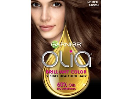 Garnier Olia Oil Powered Permanent Hair Color, 6.03 Light Neutral Brown, 1 kit Discount