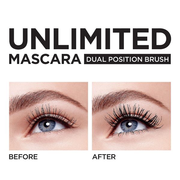 L Oréal Paris Unlimited Lash Lifting and Lengthening Washable Mascara, Black Brown, 0.24 fl. oz. For Discount