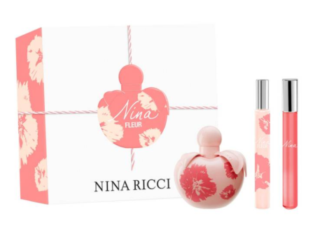 Nina Ricci Fleur EDT 80ml + Roll-On 10ml+ Roll-On 10ml For Discount