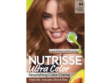 Garnier Nutrisse Ultra Color Nourishing Hair Color Creme, B4 Caramel Chocolate, 1 kit Online now