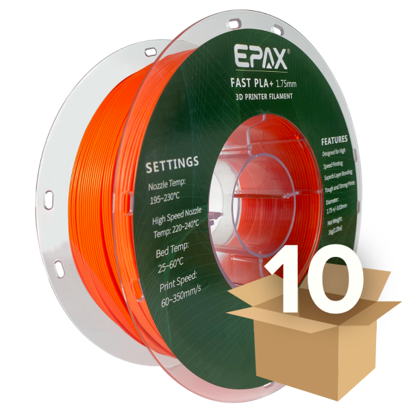 Wholesale Case EPAX 1.75 mm Fast PLA+  (10 spools in a case) Cheap