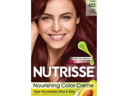 Garnier Nutrisse Nourishing Hair Color Creme, 452 Dark Reddish Brown, 1 kit Online now