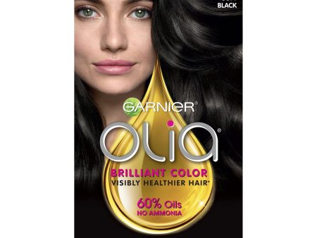 Garnier Olia Oil Powered Permanent Hair Color, 2.0 Soft Black, 1 kit Discount