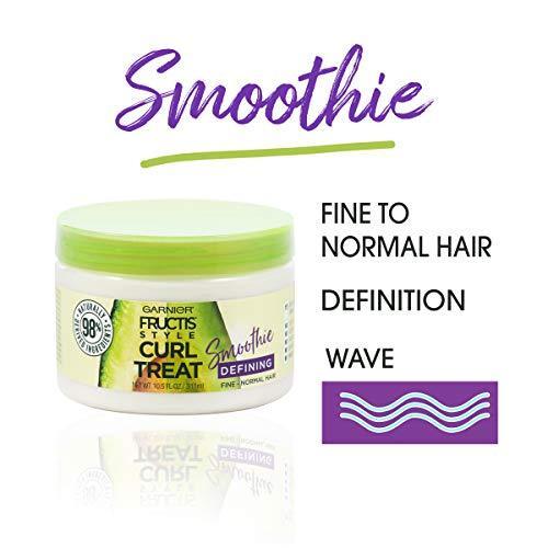 Garnier Fructis Style Curl Treat Defining Smoothie for Fine to Normal Curly Hair, 10.5 Ounce Jar Supply