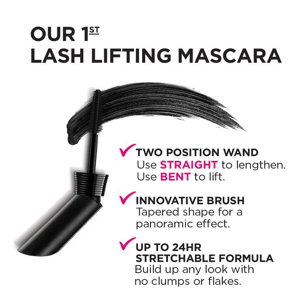 L Oréal Paris Unlimited Lash Lifting and Lengthening Washable Mascara, Black Brown, 0.24 fl. oz. For Discount