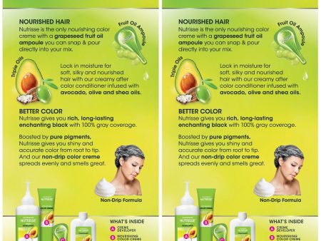 Garnier Nutrisse Nourishing Hair Color Creme, 11  Blackest Black, 2 count Online