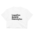 Legalize Black Hairstyles Crop Top on Sale