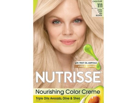 Garnier Nutrisse Nourishing Hair Color Creme, 111 Extra-Light Ash Blonde (White Chocolate), 1 kit Online now