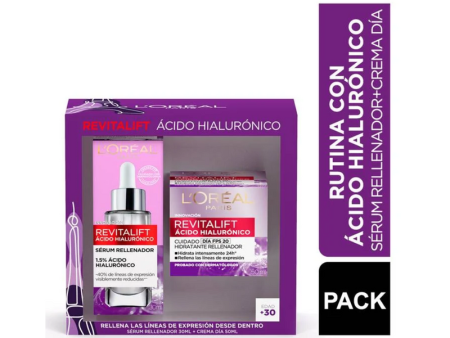 L Oréal Paris Pack Revitalift Ácido Hialurónico Día + Sérum Rellenador Discount