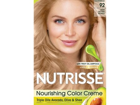 Garnier Nutrisse Nourishing Hair Color Creme, 92 Light Buttery Blonde, 1 kit For Cheap