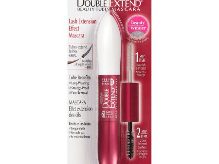 L Oreal Paris Double Extend Beauty Tubes Lengthening Mascara, Blackest Black, 0.33 fl. oz. on Sale