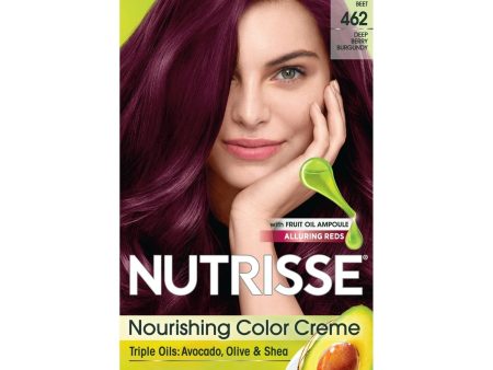 Garnier Nutrisse Nourishing Hair Color Creme, 462 Dark Berry Burgundy, 1 kit Online Hot Sale