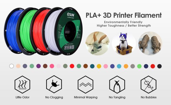 eSUN PLA+ Filament 1.75mm 1kg (2.2lb) on Sale