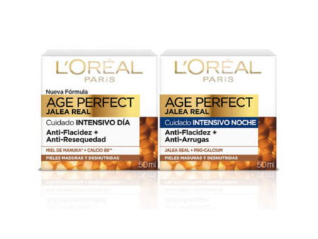 L Oréal Paris Age Perfect Jalea Real Crema Dia + Crema Noche x 1 Pack Online