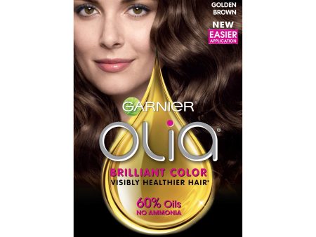 Garnier Olia Oil Powered Permanent Hair Color, 4.3 Dark Golden Blonde, 1 kit Cheap