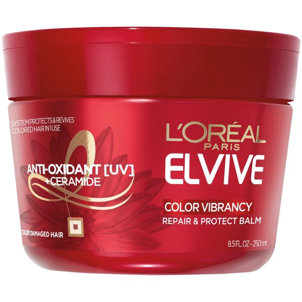 L Oreal Paris Elvive Color Vibrancy Repair and Protect Balm, 8.5 fl. oz. (Packaging May Vary) Fashion