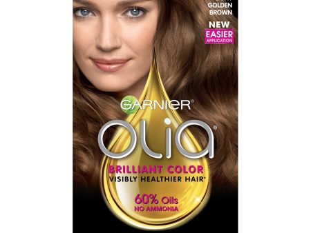 Garnier Olia Oil Powered Permanent Hair Color, 6.3 Light Golden Brown, 1 kit Cheap