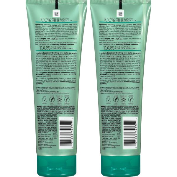 L Oreal Paris Hair Care EverStrong Sulfate Free Thickening Shampoo, with Rosemary Leaf, 2 Count (8.5 Fl. Oz each) (Packaging May Vary) on Sale