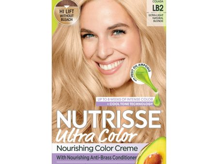 Garnier Nutrisse Ultra Color Nourishing Hair Color Creme, LB2 Ultra Light Natural Blonde, 1 kit Cheap