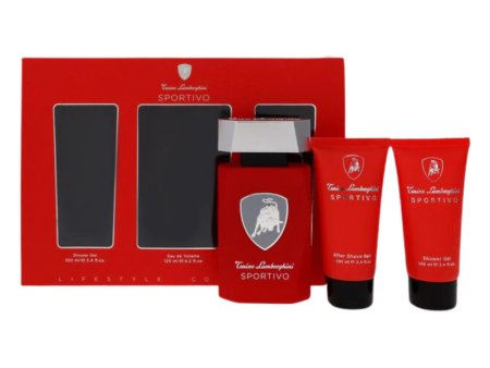 Tonino Lamborghini Set de 3 piezas Sportivo EDT 125 ML + Shower Gel 100 ML + After Shave 100 ML  Hombre Hot on Sale