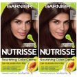 Garnier Nutrisse Nourishing Hair Color Creme, 30 Darkest Brown (Sweet Cola), 2 count Sale